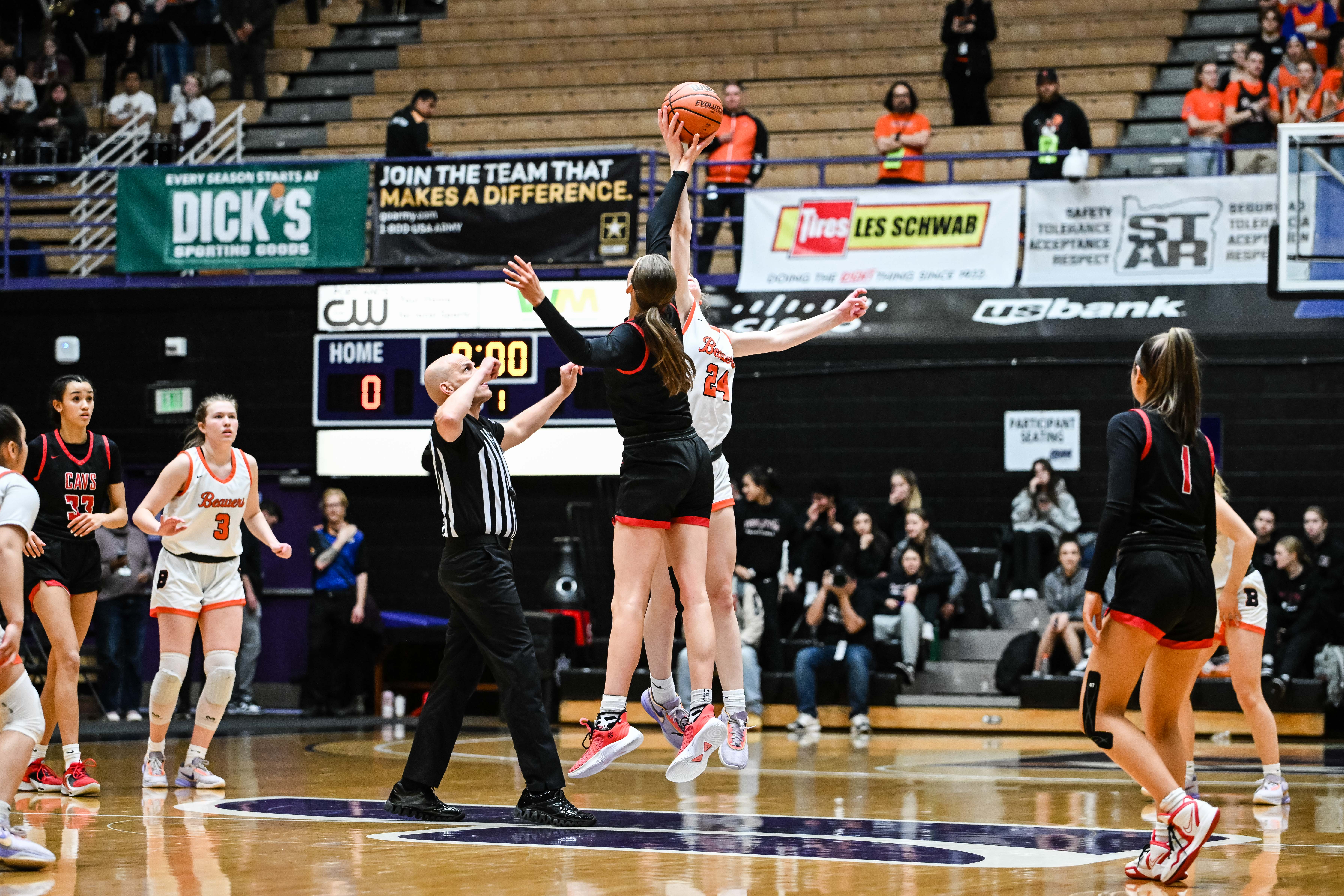 Clackamas Beaverton 6A Oregon girls basketball quarterfinal Naji Saker 1 -9